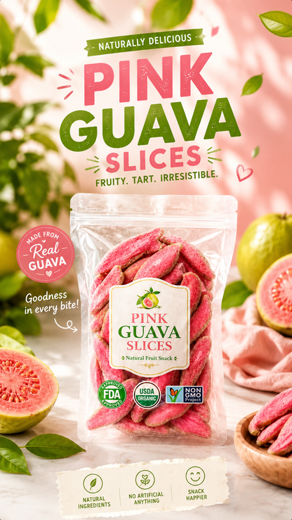 🔥 Crush Cravings, Not Your Goals! Fiber-Rich Red Guava Slices | 🔥Buy 1 Get 1 FREE